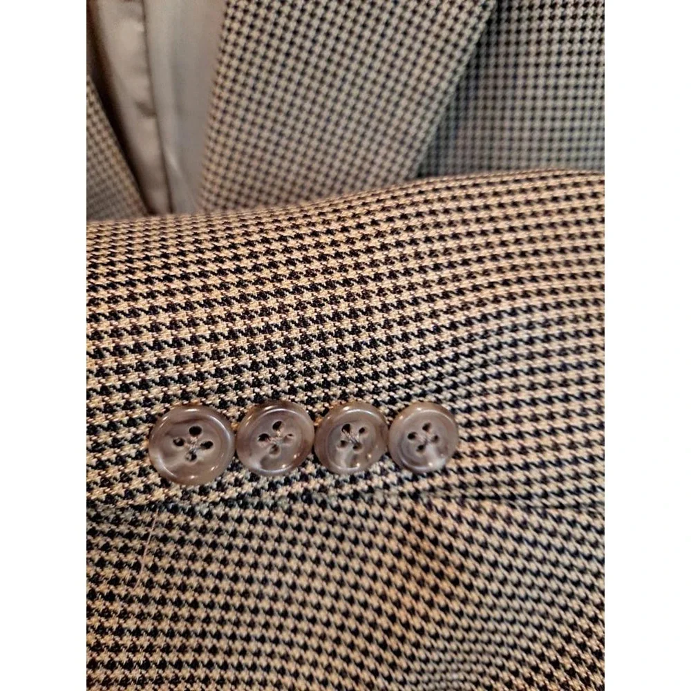 Brooks Brothers Tan Tweed 2 Button Silk/Worsted Wool‎ Size 46R